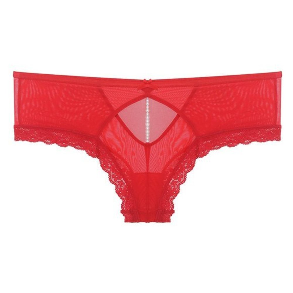 Mesh Hipster With Pearls‎ Back Detail